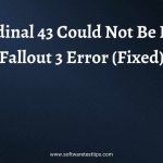 El error del ordinal 43 no pudo ser localizado Fallout 3 (Corregido)