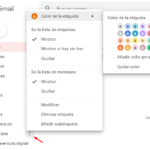Cómo crear una etiqueta en la aplicación de Gmail.